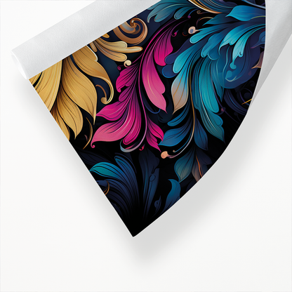 colourful leaves pattern  - Art Print