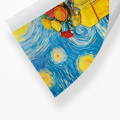 pile of presents in Van Gogh style - Art Print