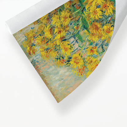 Jerusalem Artichoke Flowers By Claude Monet - Art Print