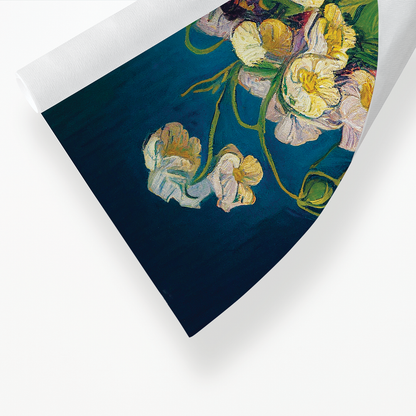 Pansies in a vase in Van Gogh style - Art Print