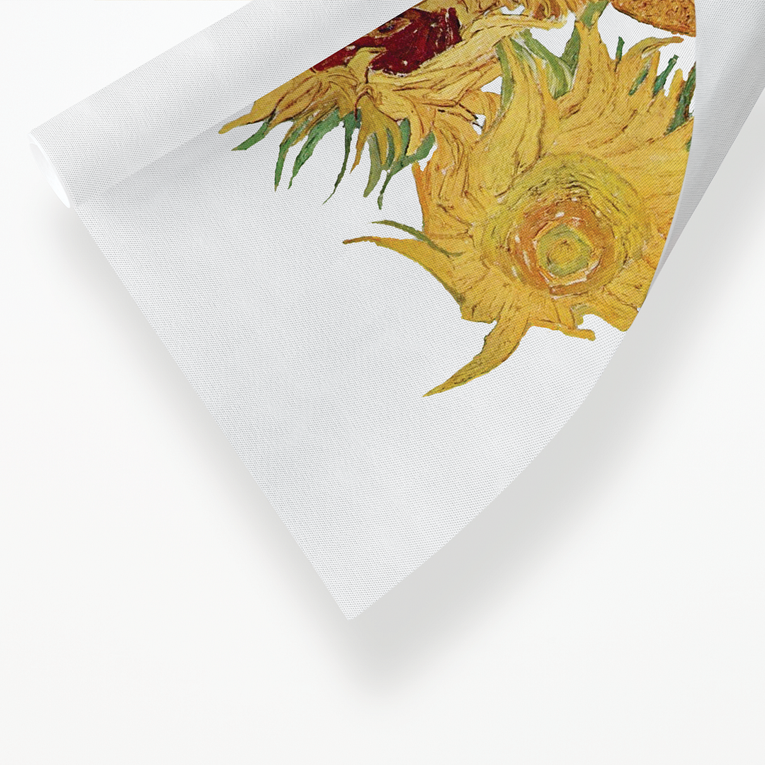 Vase with Twelve Sunflowers Cutout By Van Gogh - Art Print