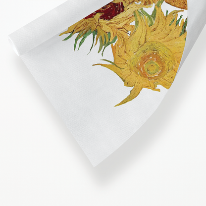 Vase with Twelve Sunflowers Cutout By Van Gogh - Art Print