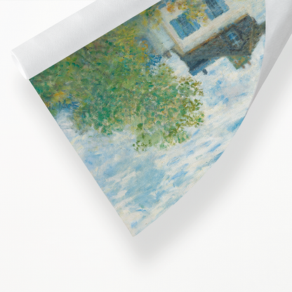 A Corner of the Garden with Dahlias By Claude Monet - Art Print