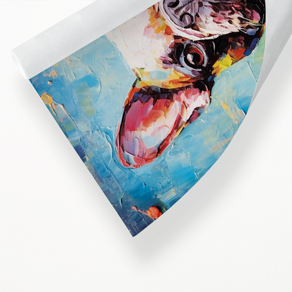Colourful french bulldog - Art Print