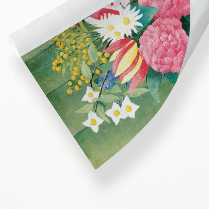 Flowers in a Vase by Henri Rousseau - Art Print