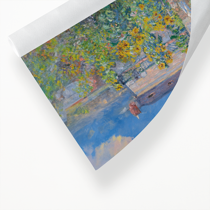 The Artist's Garden at Vétheuil (Expanded) By Claude Monet - Art Print