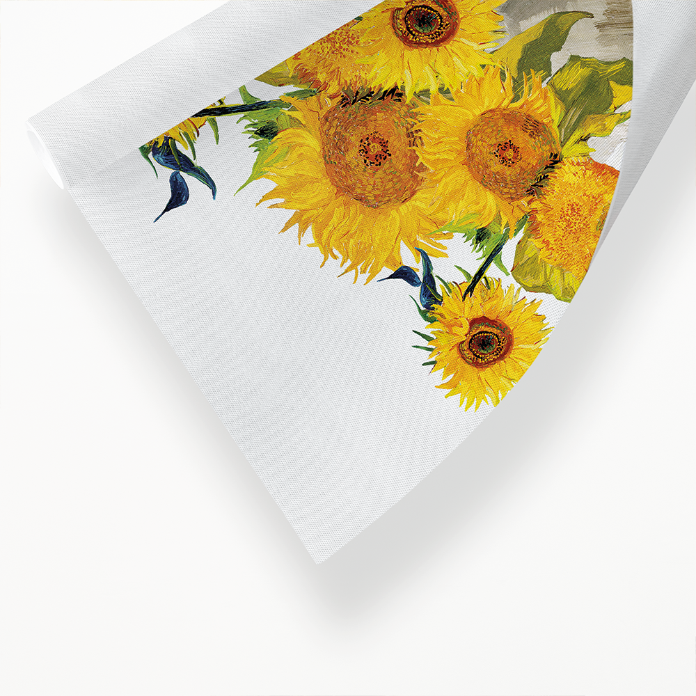 Head of a skeleton with sunflower crown - Art Print