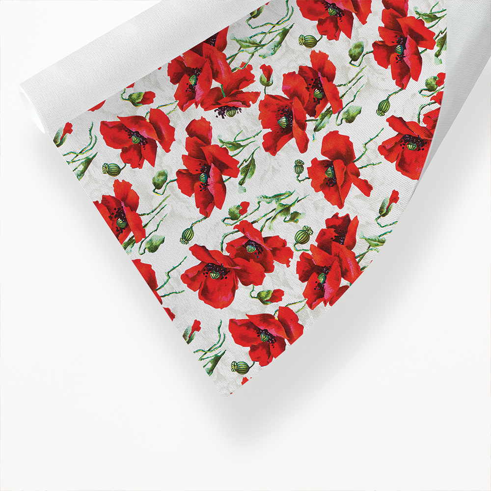 Red poppy design - Art Print