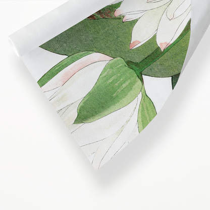 Witte lotus By Tanigami Kônan Art-Print