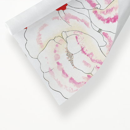 White & Red Poppies By Tanigami Kônan Art-Print