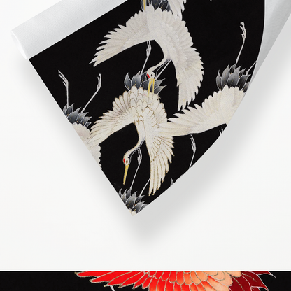 Furisode with a Myriad of Flying Cranes - Art Print