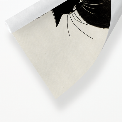 Black cat - Art Print
