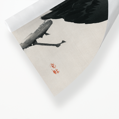 Crow by Kōno Bairei - Art Print