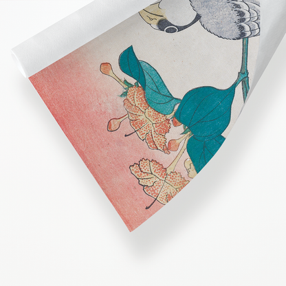 Hawfinch and Marvel-of-Peru By Katsushika Hokusai - Art Print
