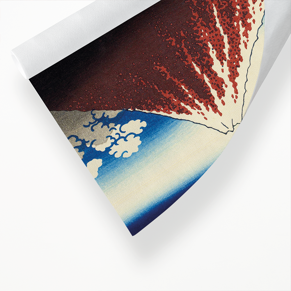 Rainstorm beneath the summit Katsushika Hokusai - Art Print