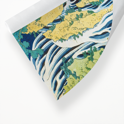 Pilgrims at Kirifuri Waterfall on Mount Kurokami in Shimotsuke Province - Art Print