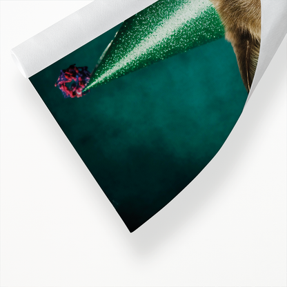 Grumpy party cat - Art Print