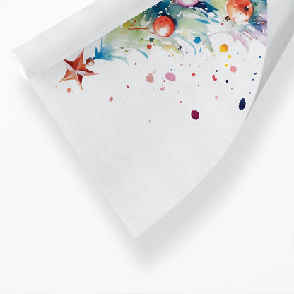 Colourful Christmas tree - Art Print