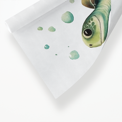 Turtle in the water - Art Print
