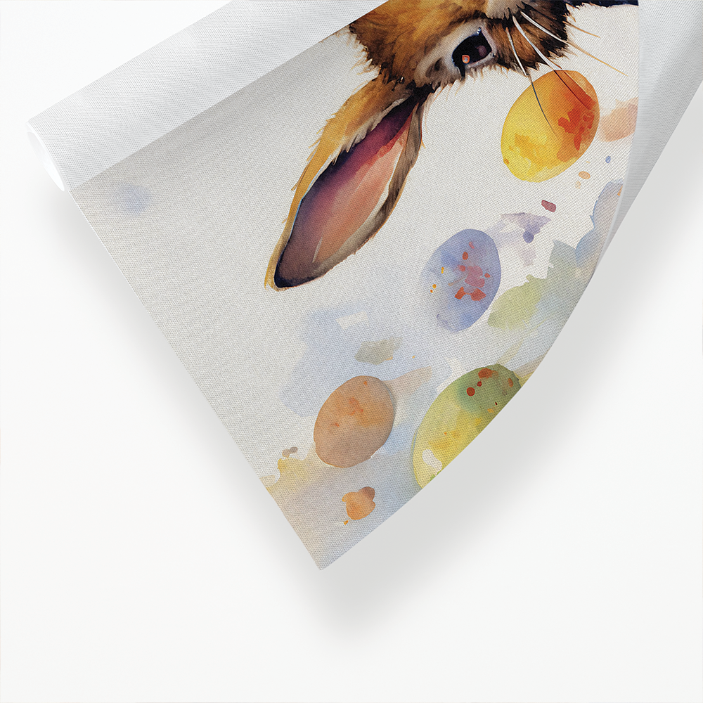 Easter bunny with his eggs - Art Print