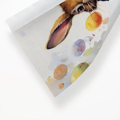 Easter bunny with his eggs - Art Print