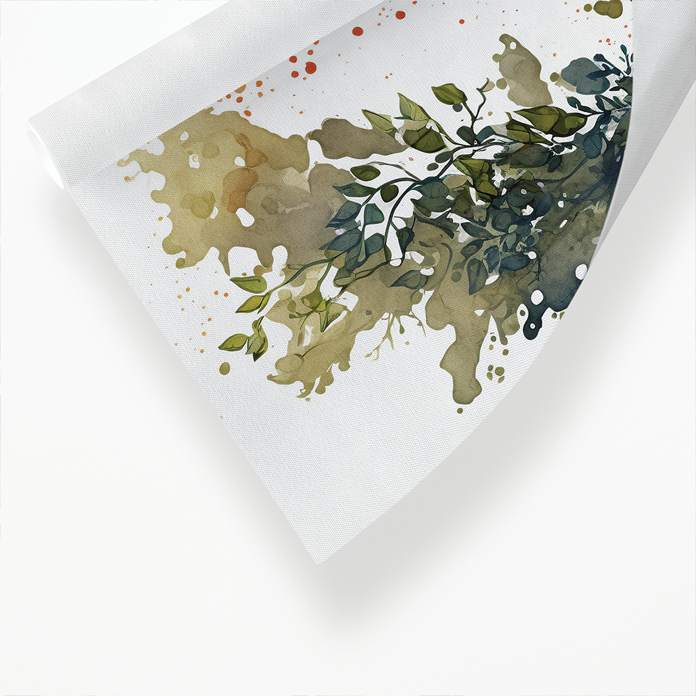 Fox running elephant - Art Print