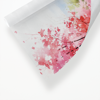 Spring landscape scene - Art Print