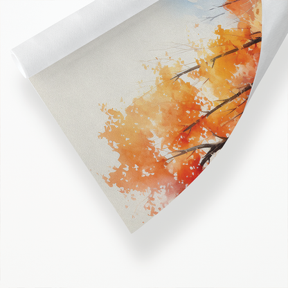 Fall landscape scene - Art Print