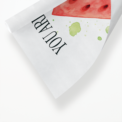 One i a melon Watercolour style - Art Print
