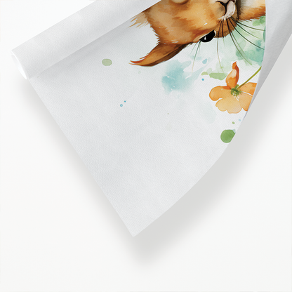 Squirrel surrounded by plants - Art Print