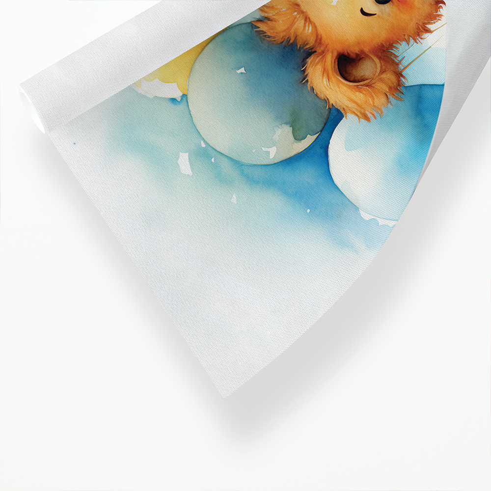Teddy driving a car - Art Print