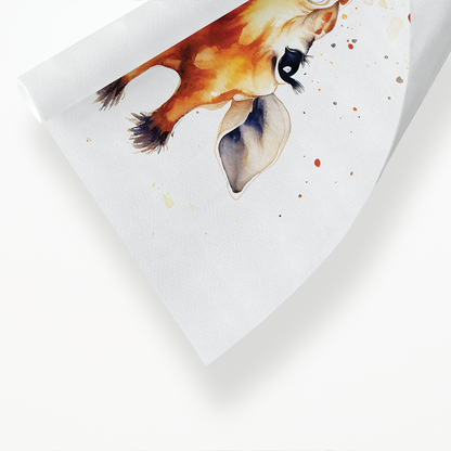 Watercolour giraffe - Art Print