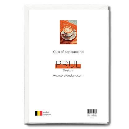Cup of cappuccino - Greeting Card