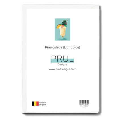 Pina colada (Light blue) - Greeting Card