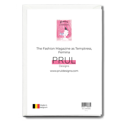 The Fashion Magazine as Temptress, Femina - Greeting Card