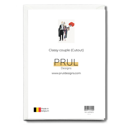 Classy couple (Cutout) - Greeting Card