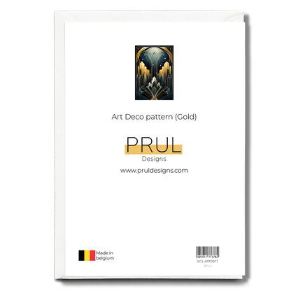 Art Deco pattern (Gold) - Greeting Card
