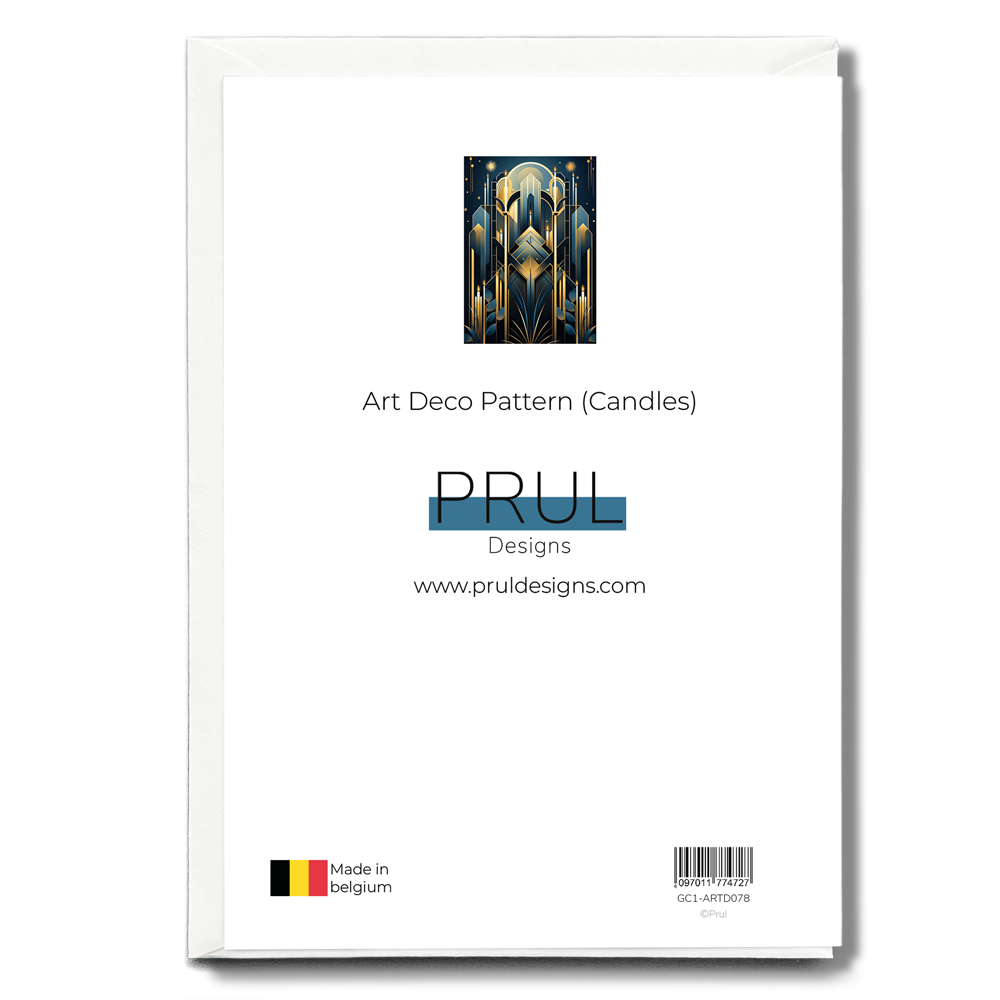 Art Deco Pattern (Candles) - Greeting Card