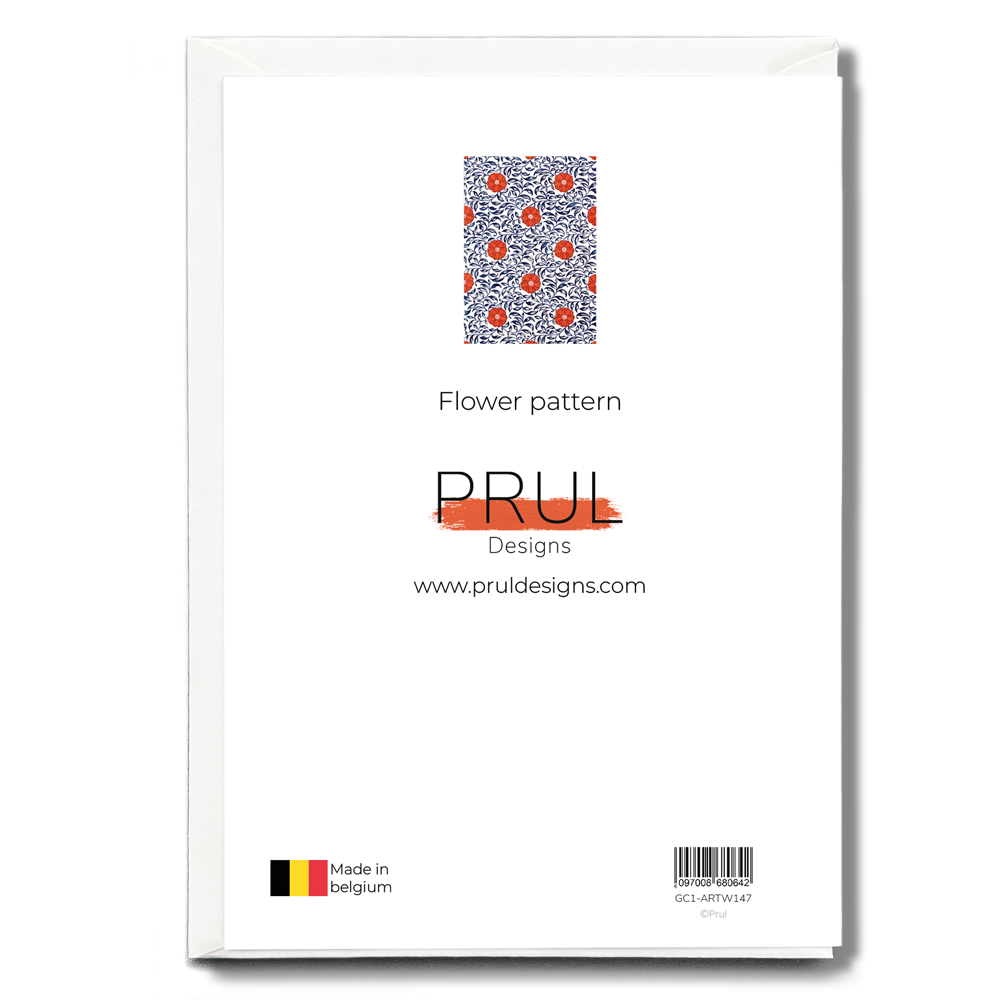 Flower pattern - Greeting Card