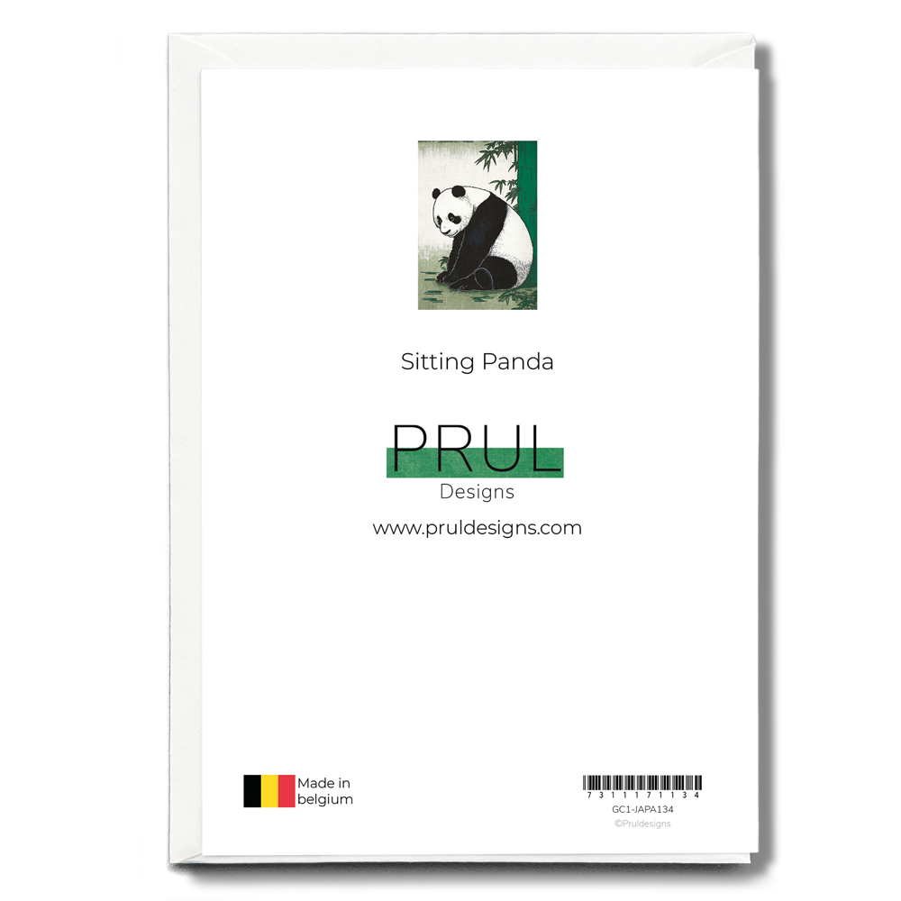 Sitting Panda - Greeting Card