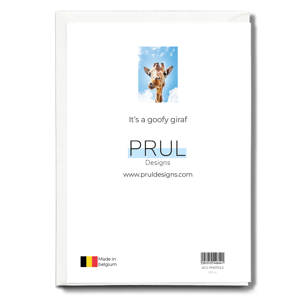 It's a goofy giraf - Greeting Card