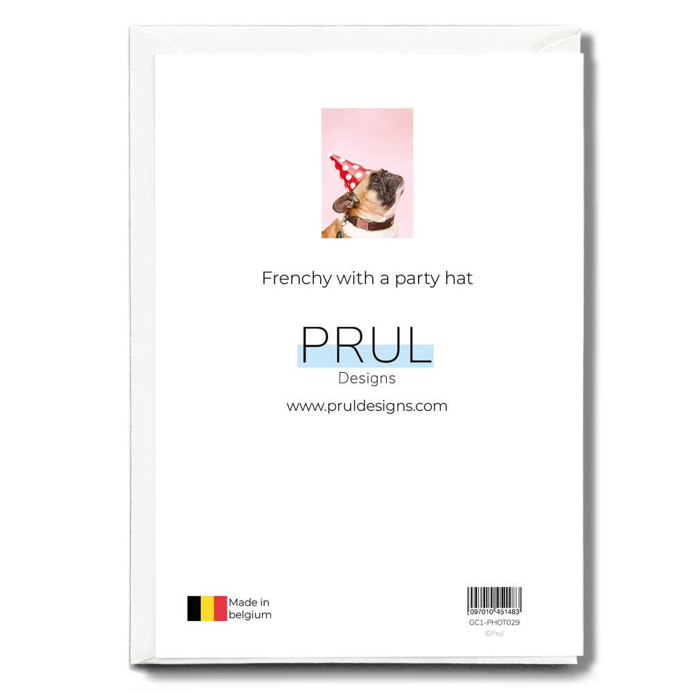 Frenchy with a party hat - Greeting Card