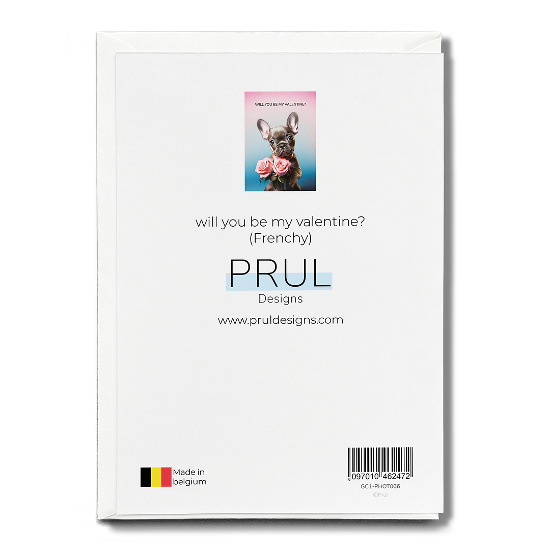 will you be my valentine? (Frenchy) - Greeting Card