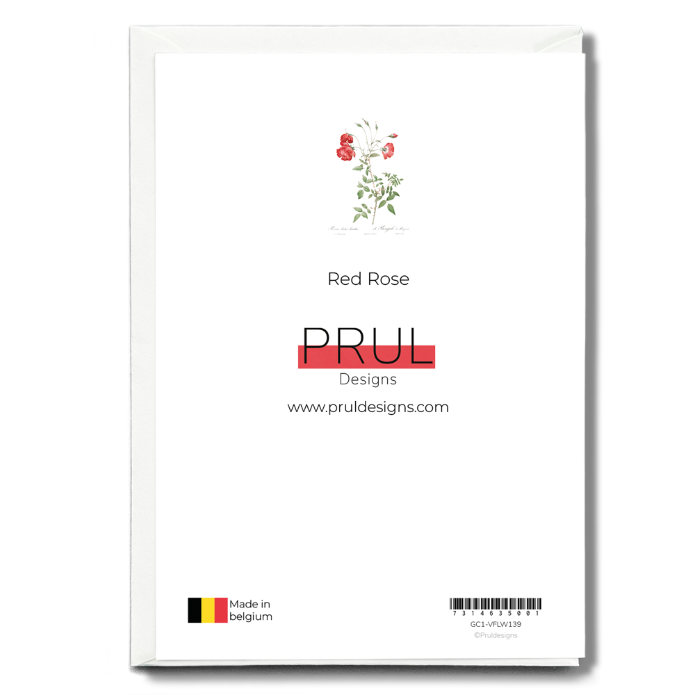 Red Rose - Wenskaart