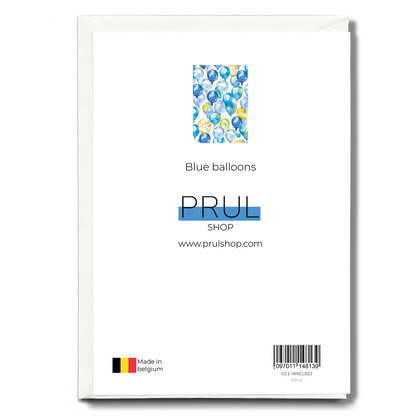 Blue balloons - Greeting Card