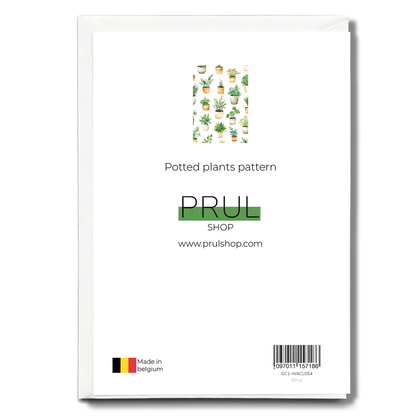 Potted plants pattern - Greeting Card