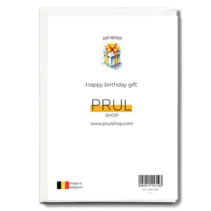 Happy birthday gift. - Greeting Card