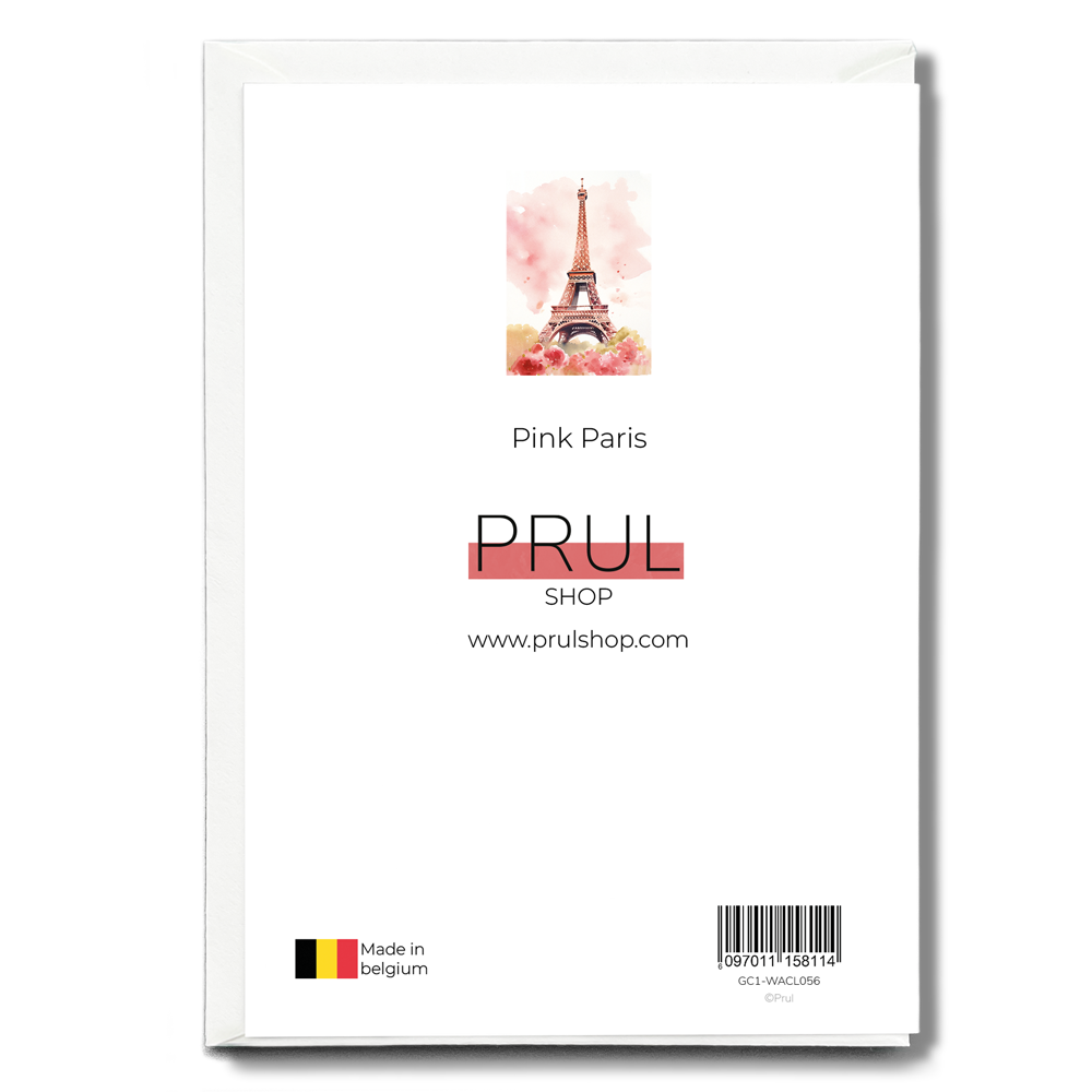 Pink Paris - Greeting Card
