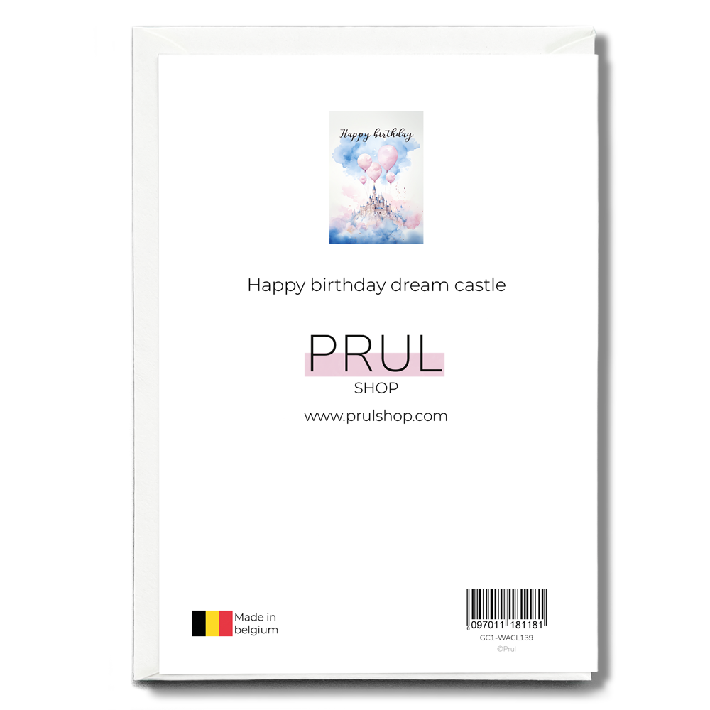 Happy birthday dream castle - Greeting Card