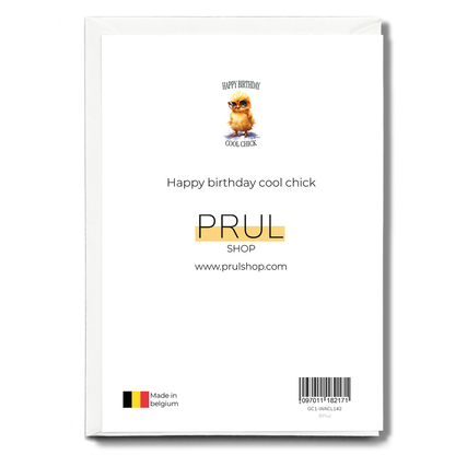 Happy birthday cool chick - Greeting Card